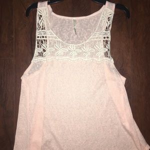Peach & Cream Embroidered Top
